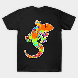 Colorful surreal psychedelic lizard king IX T-Shirt